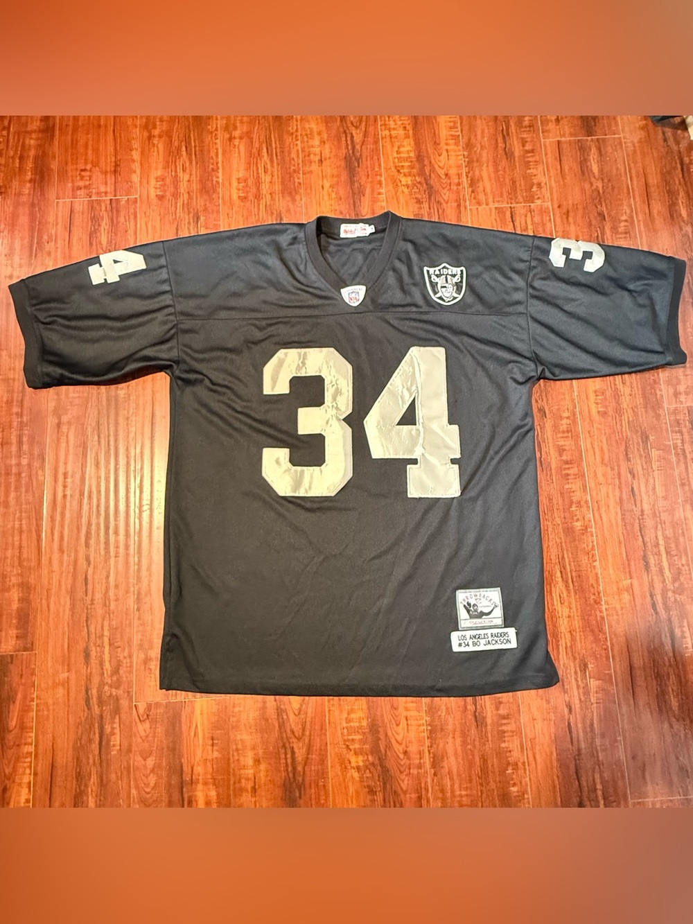 Bo Jackson #34 Oakland Raiders Throwbacks Jersey Mens Sz 56-2XL Mitchell & Ness!
